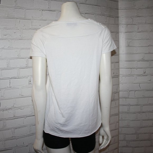 🤍🧵 White Crochet Collar Blouse · Jack & Avery · Size Small - Picture 5 of 5